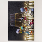 Proostende Fubby's die wat te vieren hebben. Legpuzzel (Verticaal)