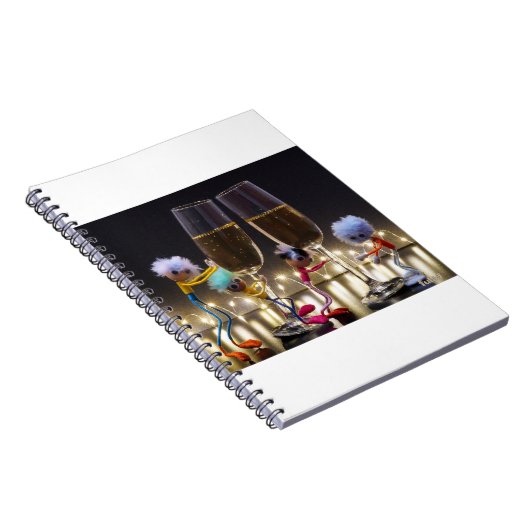 Proostende Fubby's die wat te vieren hebben. Notitieboek (Rechterzijde)