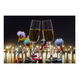 Proostende Fubby's die wat te vieren hebben. Perfect Poster