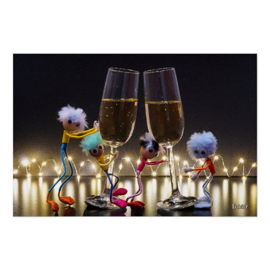 Proostende Fubby's die wat te vieren hebben. Perfect Poster (Voorkant)