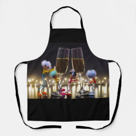 Proostende Fubby's die wat te vieren hebben. Schort