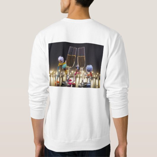 Proostende Fubby's die wat te vieren hebben. Trui (Achterkant)