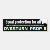 Prop 8-Bumpersticker omdraaien Bumpersticker (Voorkant)