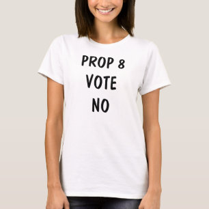 PROP 8 STEMMING NEE T-shirt (vrouwen)