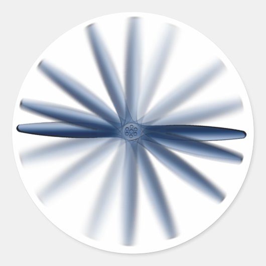 "Prop Spin"-Sticker Ronde Sticker (Voorkant)