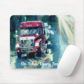 Propaan Levering Truck Transport Art Mousepad Muismat (Met muis)