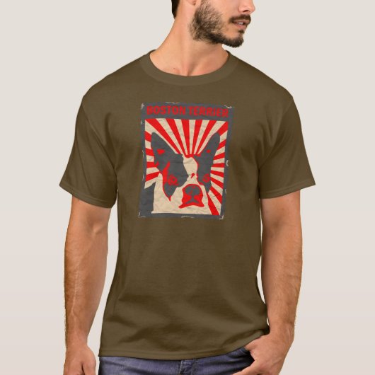 Propaganda Boston Terrier T-shirt (Voorkant)