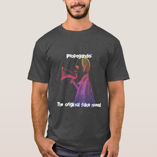 Propaganda, koop de illusie t-shirt (Voorkant)