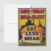 propaganda - kunst van de wereldoorlog briefkaart (Voorkant / Achterkant)
