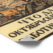 Propaganda over gendergelijkheid in de Sovjet-Unie Poster (Hoek)