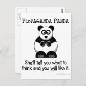 Propaganda Panda zal je laten weten wat je moet de Briefkaart (Voorkant / Achterkant)