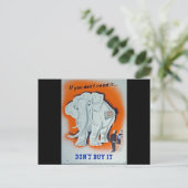 Propaganda Poster "Als je het niet nodig hebt..." Briefkaart (Staand voorkant)