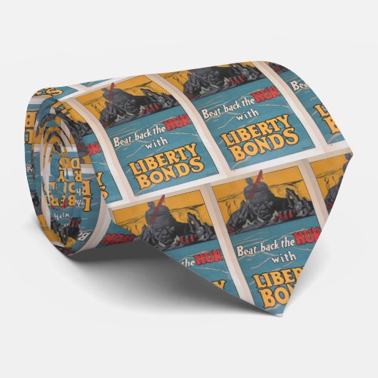 Propaganda Poster "Beat Back the Hun" Stropdas (Opgerold)