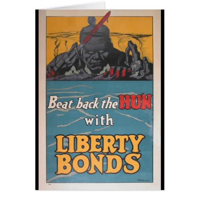 Propaganda Poster "Beat Back the Hun" WWI (Voorkant)