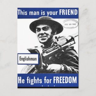 Propaganda Poster Briefkaart