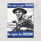 Propaganda Poster Briefkaart (Voorkant)