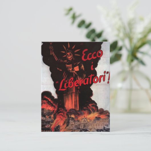 Propaganda Poster Briefkaart (Staand voorkant)