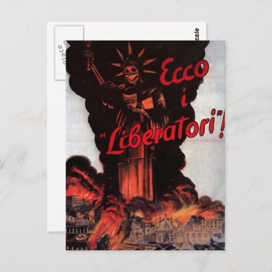 Propaganda Poster Briefkaart (Voorkant / Achterkant)