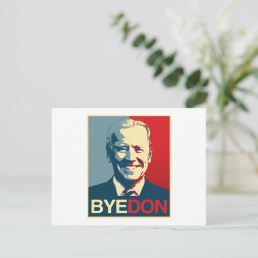 Propaganda-Poster - BYE DON Briefkaart (Staand voorkant)