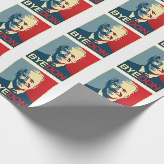 Propaganda-Poster - BYE DON Cadeaupapier (Hoek)