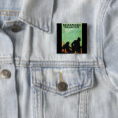 Propaganda Poster "Herinner België" WWWII Vierkante Button 5,1 Cm (In situ)