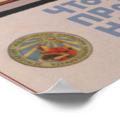 Propaganda-Poster voor sovjetonderwijs Poster (Hoek)