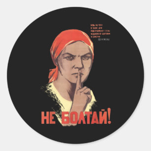 propaganda ronde sticker
