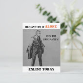 Propaganda thema Best Man of Groomsman Uitnodiging (Staand voorkant)