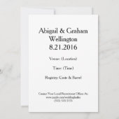 Propaganda Theren Groomsman Invite Kaart (Achterkant)