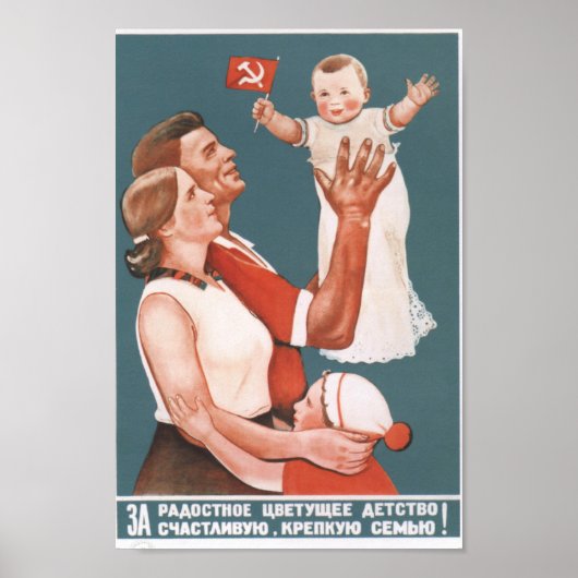 Propaganda van de Sovjetfamilie Poster (Voorkant)