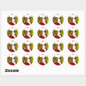 Propaganda van de Sovjetfamilie Ronde Sticker (Vel)