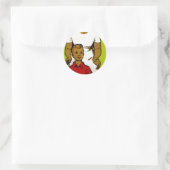 Propaganda van de Sovjetfamilie Ronde Sticker (Tas)