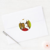 Propaganda van de Sovjetfamilie Ronde Sticker (Envelop)