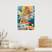 propaganda voor poster van Chinese ruimteretro (Keuken)