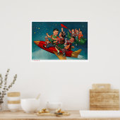 propaganda voor poster van Chinese ruimteretro (Keuken)