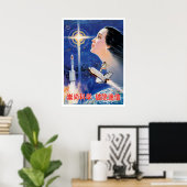 propaganda voor poster van Chinese ruimteretro (Thuiskantoor)
