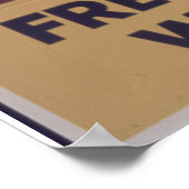  propaganda "Vrije Arbeid zal As vernietigen" Poster (Hoek)