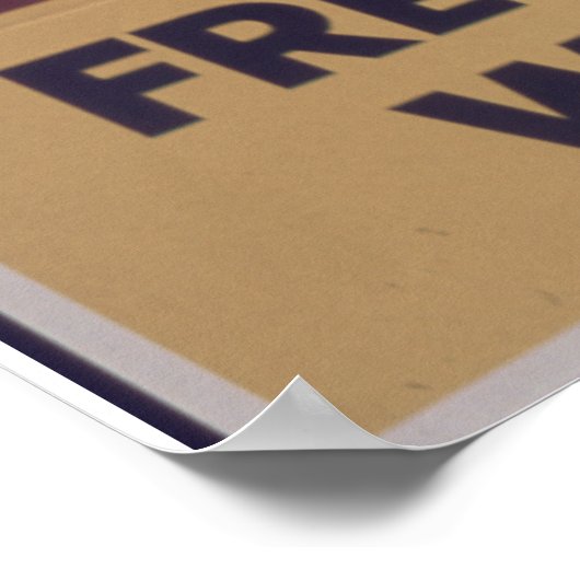  propaganda "Vrije Arbeid zal As vernietigen" Poster (Hoek)