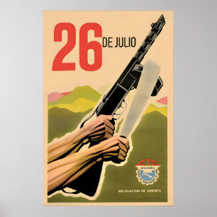 Propagandaposter Cuba 26 juli [Aanval op Poster
