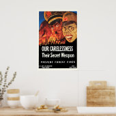 Propagandaposter VS Prevent bosbranden - Onze Poster (Keuken)
