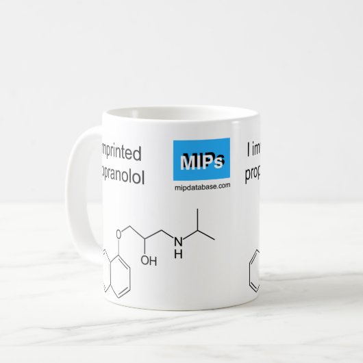 propanolol sjabloon mok (Voorkant links)