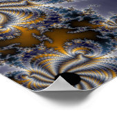 Propelleflora - wervelfractal poster (Hoek)