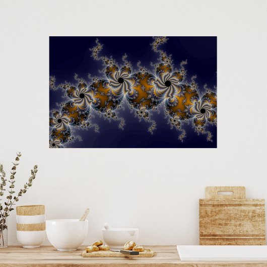 Propelleflora - wervelfractal poster (Keuken)