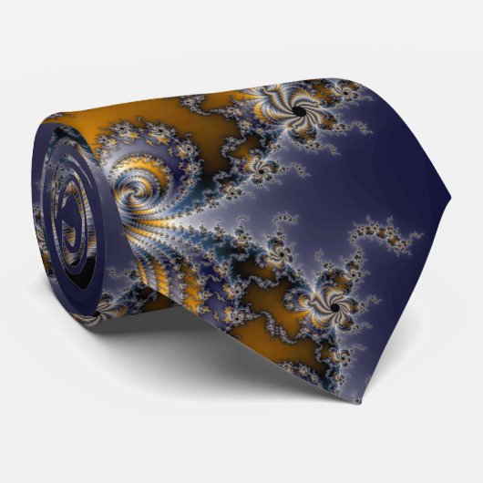 Propelleflora - wervelfractal stropdas (Opgerold)