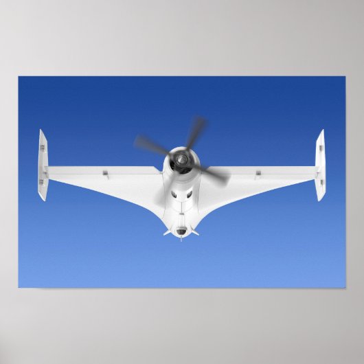 Propeller militaire surveillance drone poster (Voorkant)