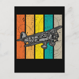 Propeller Plane Retro Airplane Enthusiast Briefkaart