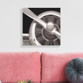 Propeller van het vliegtuig canvas afdruk (Insitu (Woonkamer))