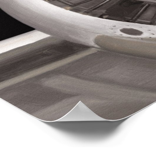 Propeller van het vliegtuig poster (Hoek)