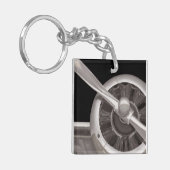 Propeller van het vliegtuig sleutelhanger (Voorkant Links)