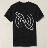 Propeller wissen propeller wit vliegtuig t-shirt (Design voorkant)